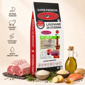 BARDOG Granule Lisované za studena TOP LAMB 60 15 kg
