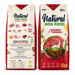 Natural DOG FOOD Lamb & Beef 15kg