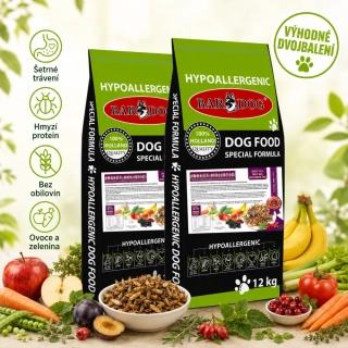 Bardog Hypoalergenní grain free granule Insect Holistic 2 x 12 kg